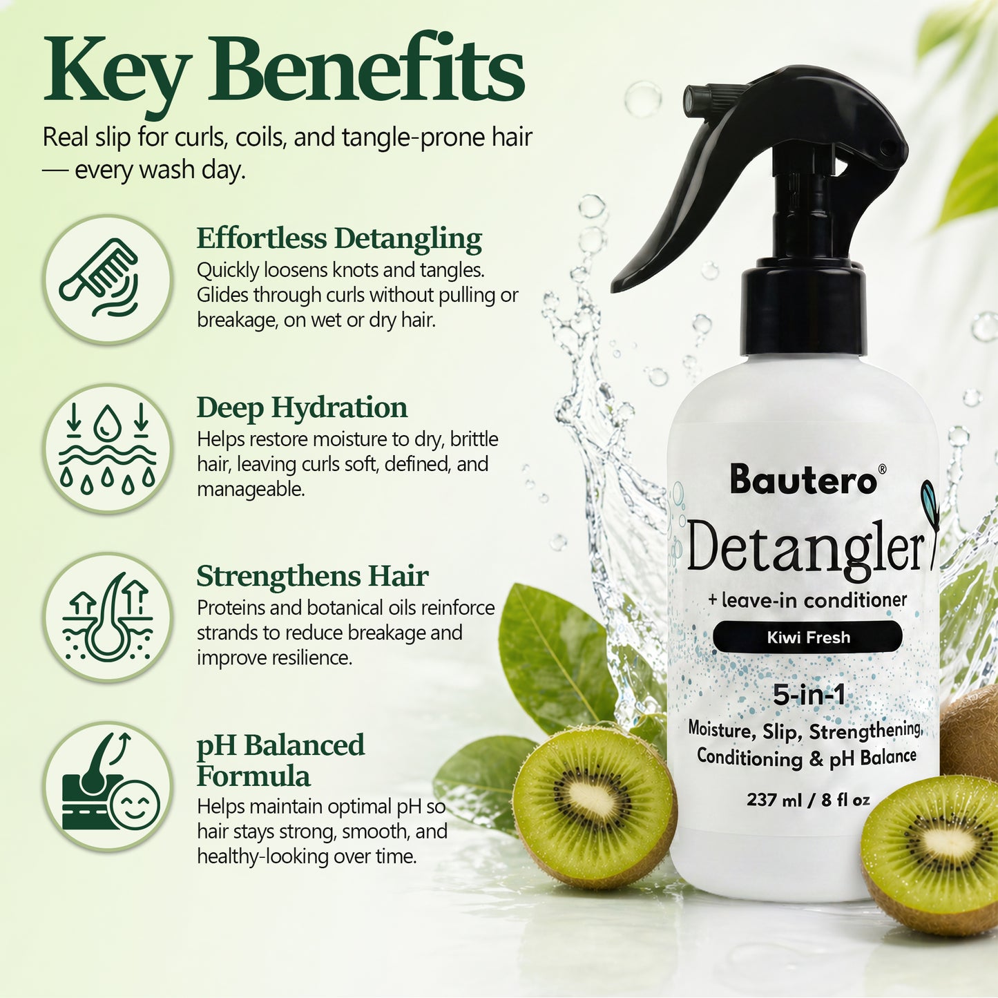 Bautero Detangling Spray - 8oz