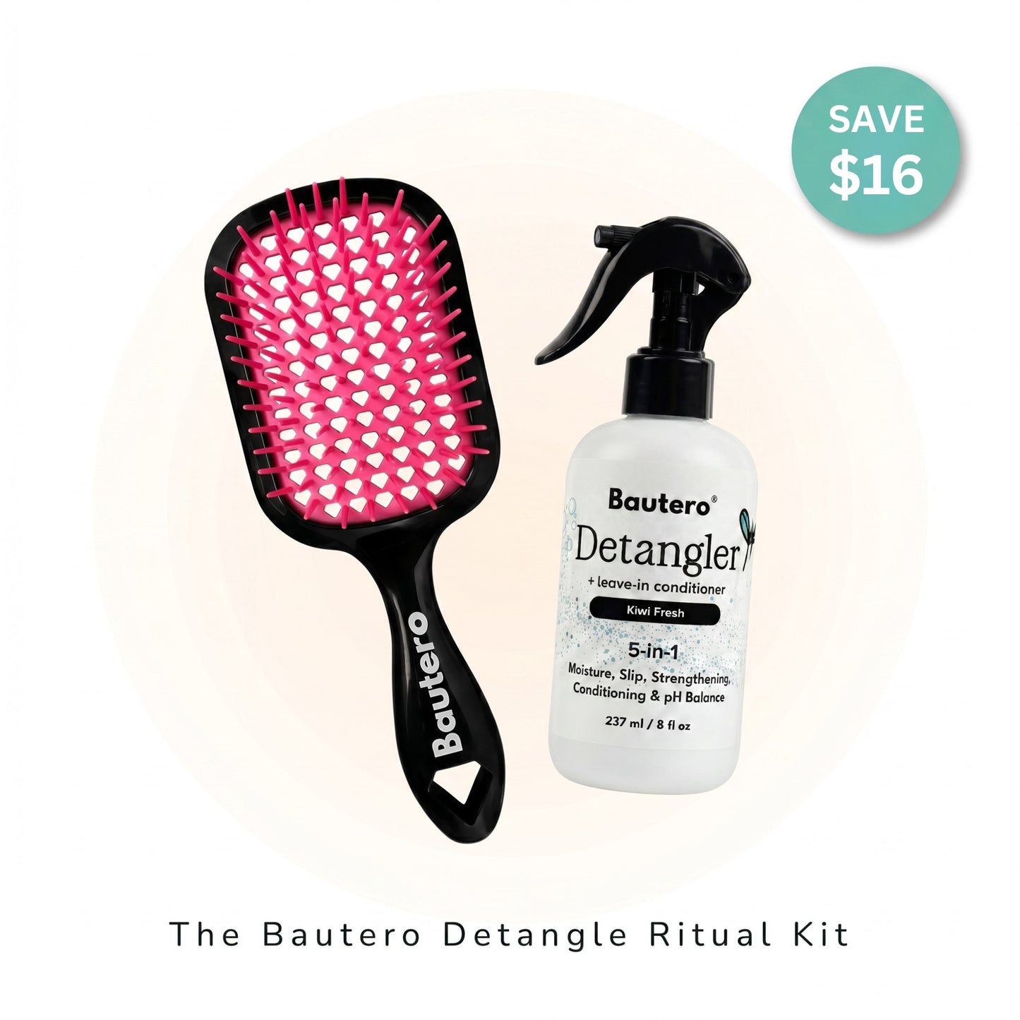Bautero Detangle Ritual Kit | Brush + Spray