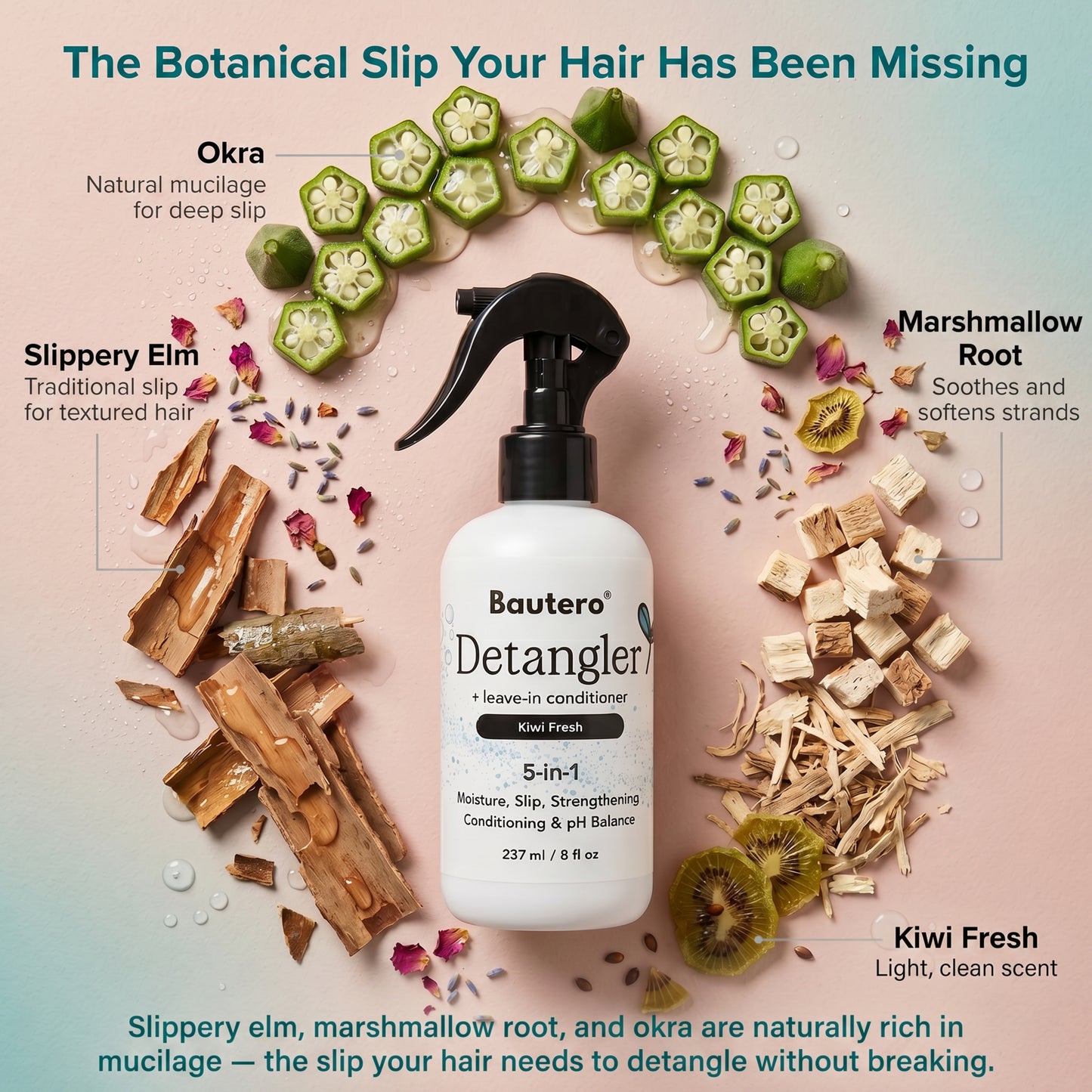 Bautero Detangle Ritual Kit | Brush + Spray