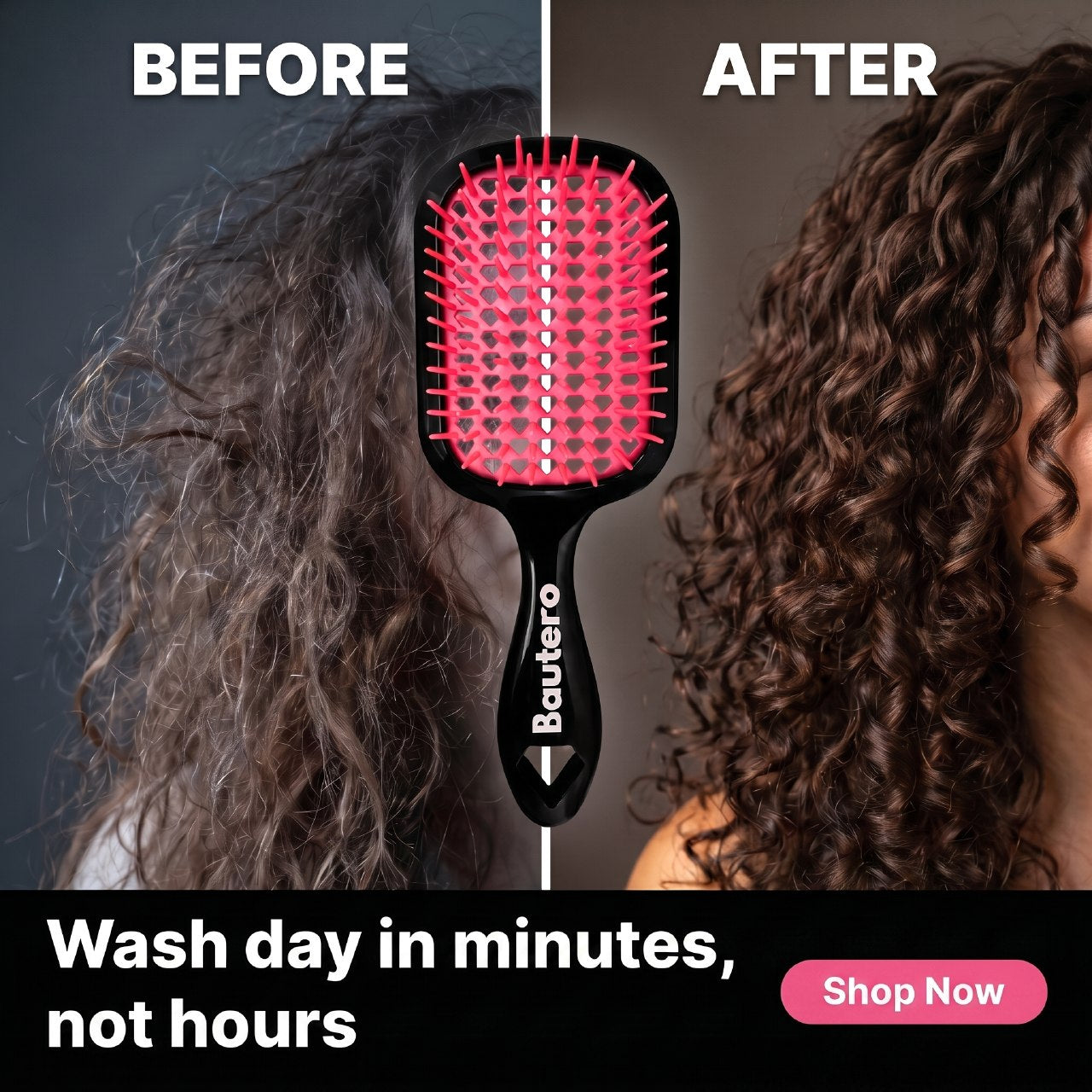 Bautero Detangler Brush – For Curly & Thick Hair