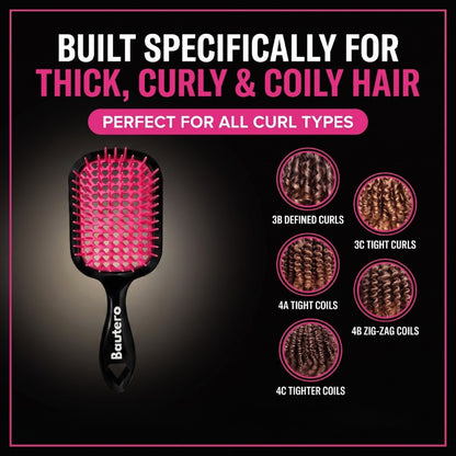 Bautero Detangler Brush – For Curly & Thick Hair