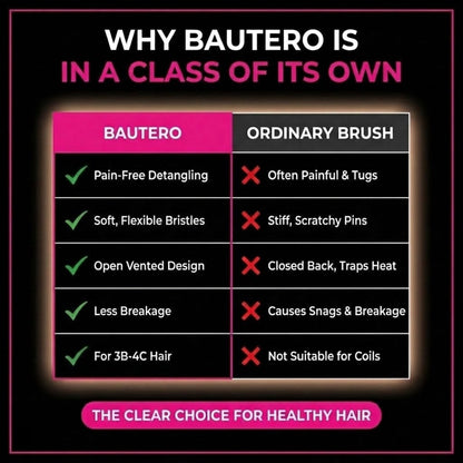 Bautero Detangler Brush – For Curly & Thick Hair