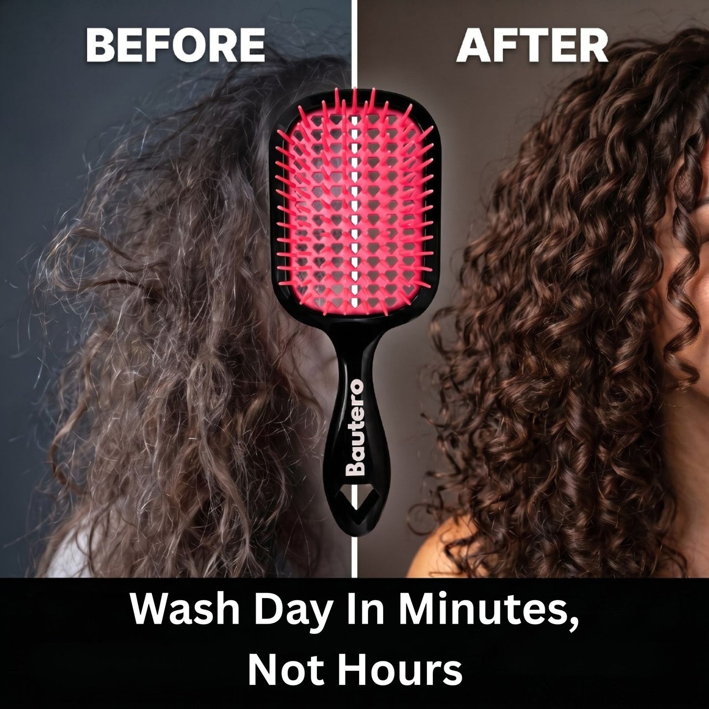 Bautero Detangler Brush – For Curly & Thick Hair